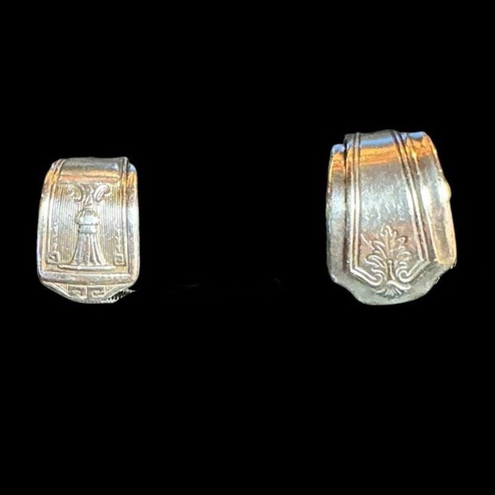 Vintage Silver plated spoon rings
